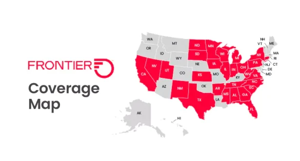 Frontier Coverage map